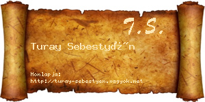 Turay Sebestyén névjegykártya